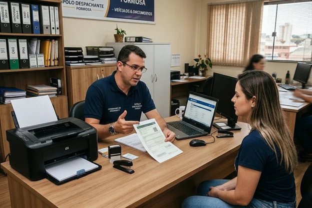 Explicação sobre impressão do CRLV-e em Formosa.
